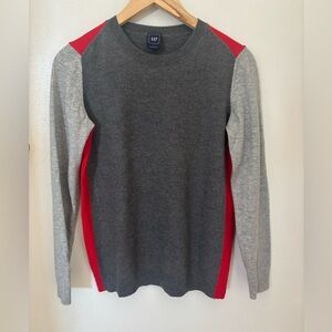 Gap Sweater Pullover Women S Small Gray Knit Long Sleeve Crew Neck Cotton Casual